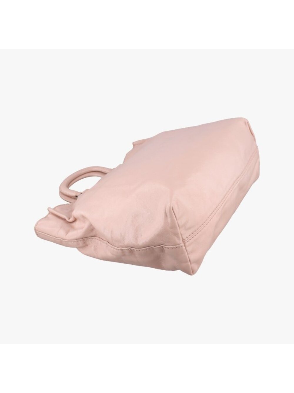 Prada Triangle Logo Tote Pink Leather - Picture 7 of 16